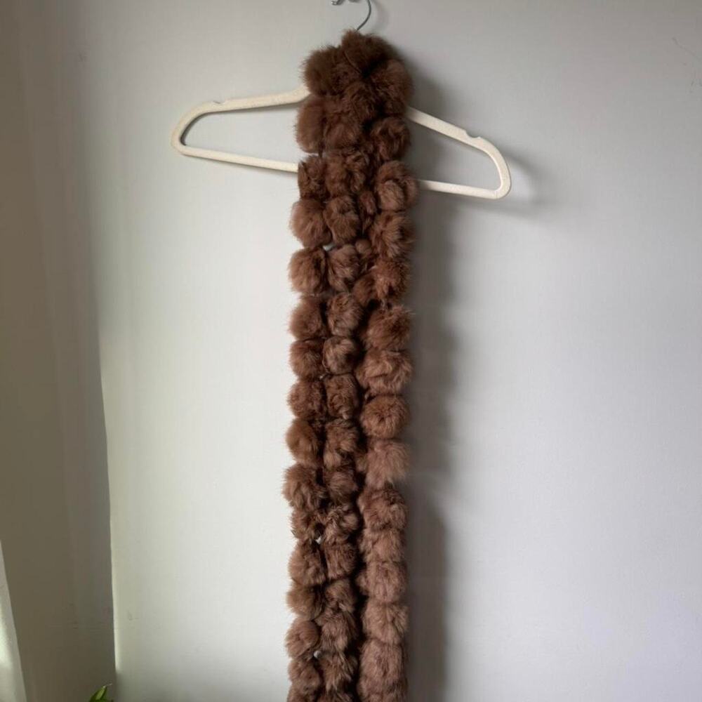 Rabbit fur scarf soft and